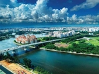 Singapur, Rzeka, Most, Panorama, Miasta