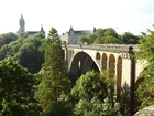 Luksemburg, Most, Zamek, Pałac, Fragment, Parku