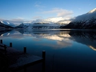 Jezioro, Góry, Pomost, Jolstravatnet, Norwegia