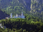 Zamek, Neuschwanstein, Lasy, Góry, Niemcy