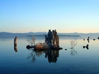Jezioro, Skały, Mono Lake, Kalifornia