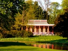 Kopenhaga, Park, Frederiksberg, Garden, Pawilon, Chiński