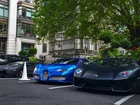 Niebieski, Bugatti Veyron, Czarne, Lamborghini Aventador