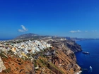 Morze, Wyspa, Santorini, Grecja