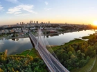 Warszawa, Rzeka, Wisła, Most, Polska