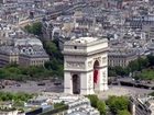 Francja, Paryż, Łuk Triumfalny, Panorama, Domy