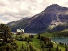 Góry, Jezioro, Hotel Księcia Walii, Waterton, Kanada