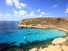 Morze, Wybrzeże Lampedusa, Włochy