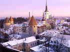 Estonia, Tallinn, Zabytki, Zima