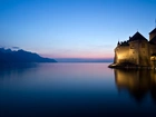 Jezioro, Zamek, Chillon, Szwajcaria