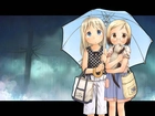 Ichigo Mashimaro, kobiety, parasol, deszcz