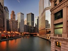 Chicago, USA, Wieżowce, Rzeka