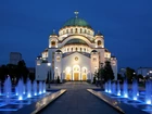 Cerkiew, Saint Sava, Fontanny, Belgrad, Serbia