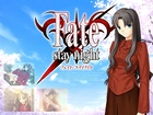 Fate Stay Night, kobieta, zdjęcia, napis, logo