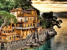 Dom, Morze, Portofino, Włochy