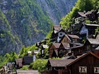 Hallstatt, Austria, Domy, Góry, Stok