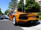 Żółty, Lamborghini Aventador LP700-4, Ulica