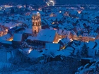 Kaysersberg, Panorama, Noc, Austria