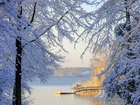 Jezioro Murray, Karolina Południowa, USA, Zima
