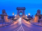 Węgry, Budapeszt, Most Łańcuchowy, Posągi, Lwy