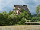 Słowacja, Zamek, Orawski, Rzeka, Most