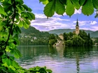 Bled, Kościół, Jezioro, Kasztan
