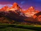 USA, Wyoming, Grand Teton National Park, Góry, Łąki