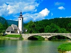 Kościółek, Most, Jezioro, Słowenia