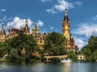 Zamek, Schwerin, Rzeka, Niemcy