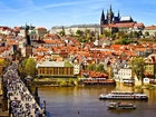 Czechy, Praga, Miasto, Rzeka, Most