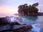 Świątynia, Tanah Lot, Morze, Skały, Bali, Indonezja