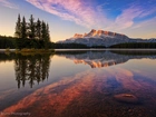 Kanada, Park Narodowy Banff, Jezior Jack, Góry, Lasy