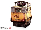 Wall E, smutne, oczy, schowany