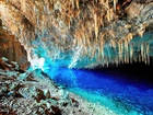 Bonito, Jaskinia, Blue, Lake, Cave, Jezioro, Stalaktyty