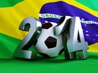 Flaga, Brazylia, Fifa, World, 2014