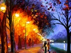 Leonid, Afremov, Spacer, W Deszczu