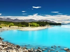 Jezioro, Góry, Lasy, Nowa, Zelandia