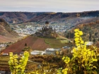 Zamek, Panorama, Reichsburg, Cochem, Niemcy