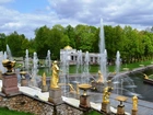 Park, Fontanny, Posągi, Rosja