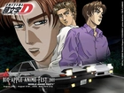 Initial D, ludzie, night, auto