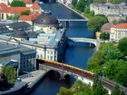 Muzeum, Bodego, Rzeka, Mosty, Berlin, Niemcy