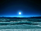 Morze, Fale, Noc, Księżyc