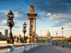 Most, Latarnie, Pałac, Paryż, Francja