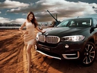 Bmw, X5, Dziewczyna, Chmury, Budowa