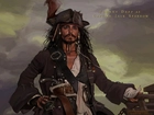 Piraci Z Karaibów, Johnny Depp, rysunek, kapitan
