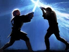 Star Wars, walka, mężczyźni, laser