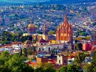 Panorama Miasta, San Miguel De Allende, Meksyk, Z lotu ptaka