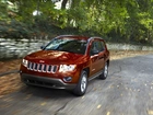 Czerwony, Samochód, Jeep, Compass