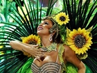 Karnawał, W Rio, Piękna, Brazylijka, Strój, Karnawałowy