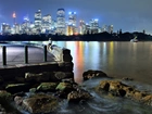 Panorama, Miasta, Sydney, Rzeka, Kamienie, Australia